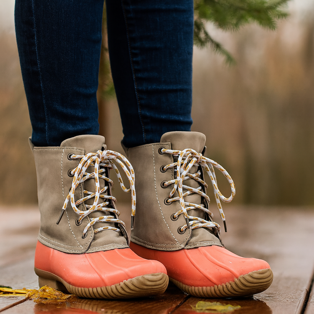Persimmon Duck Boots