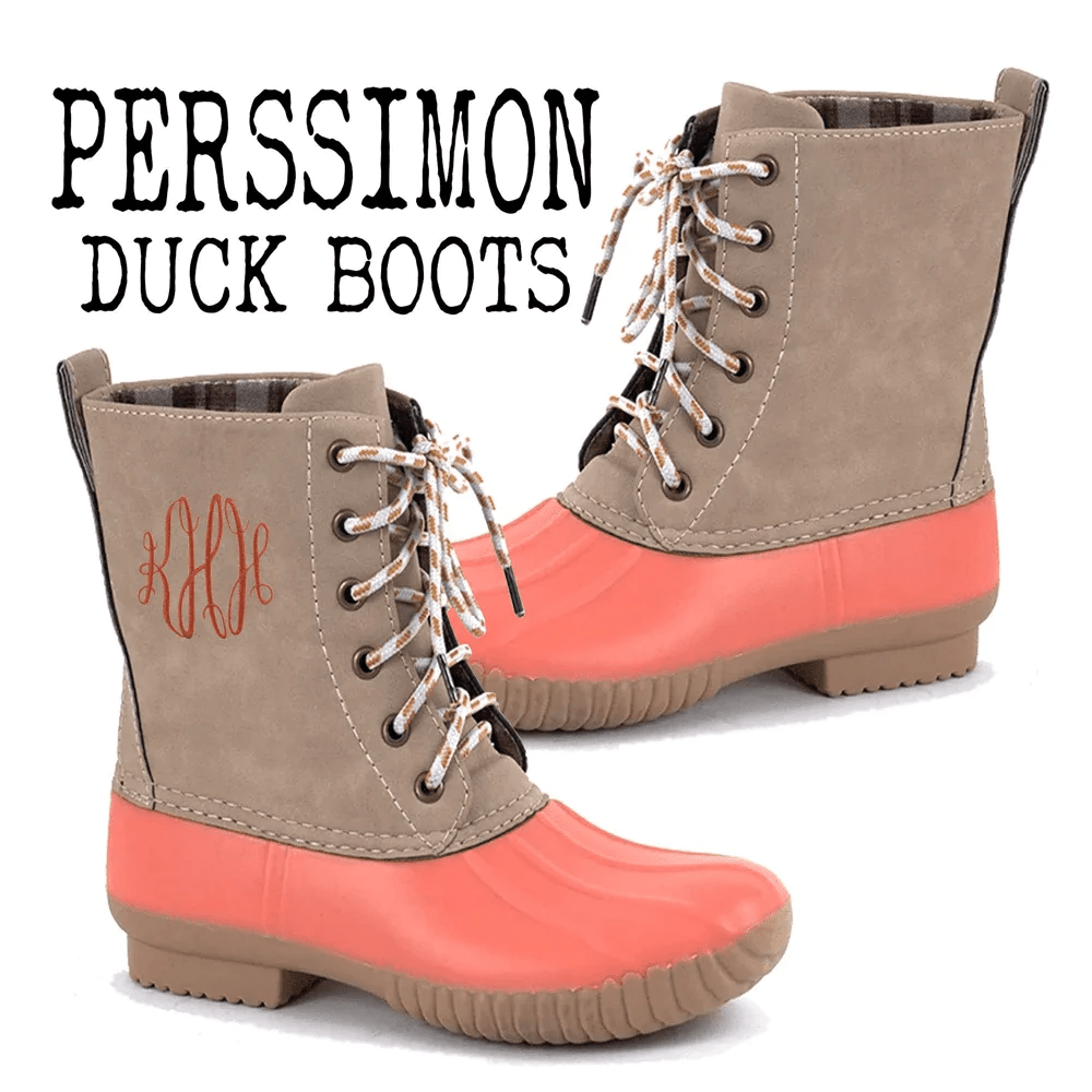 Persimmon Duck Boots