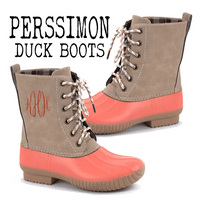 Persimmon Duck Boots