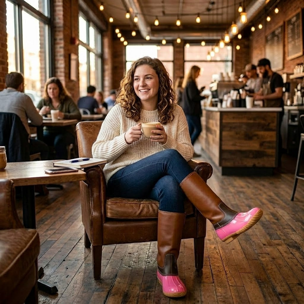 Chic Duck Boots - PINK
