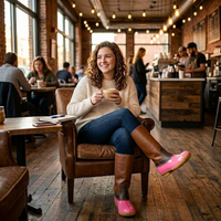 Chic Duck Boots - PINK