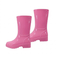 Children's Rubber Rain Boots w/Ribbon