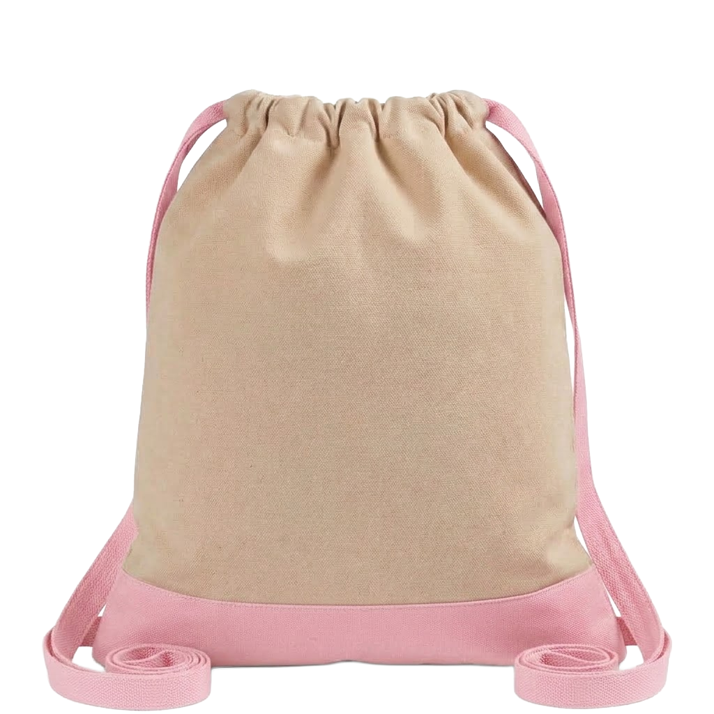 Two-Tone CINCH Canvas Backpack Tote