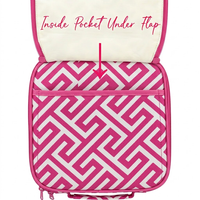 PINK Greek Key Kids Lunch Box