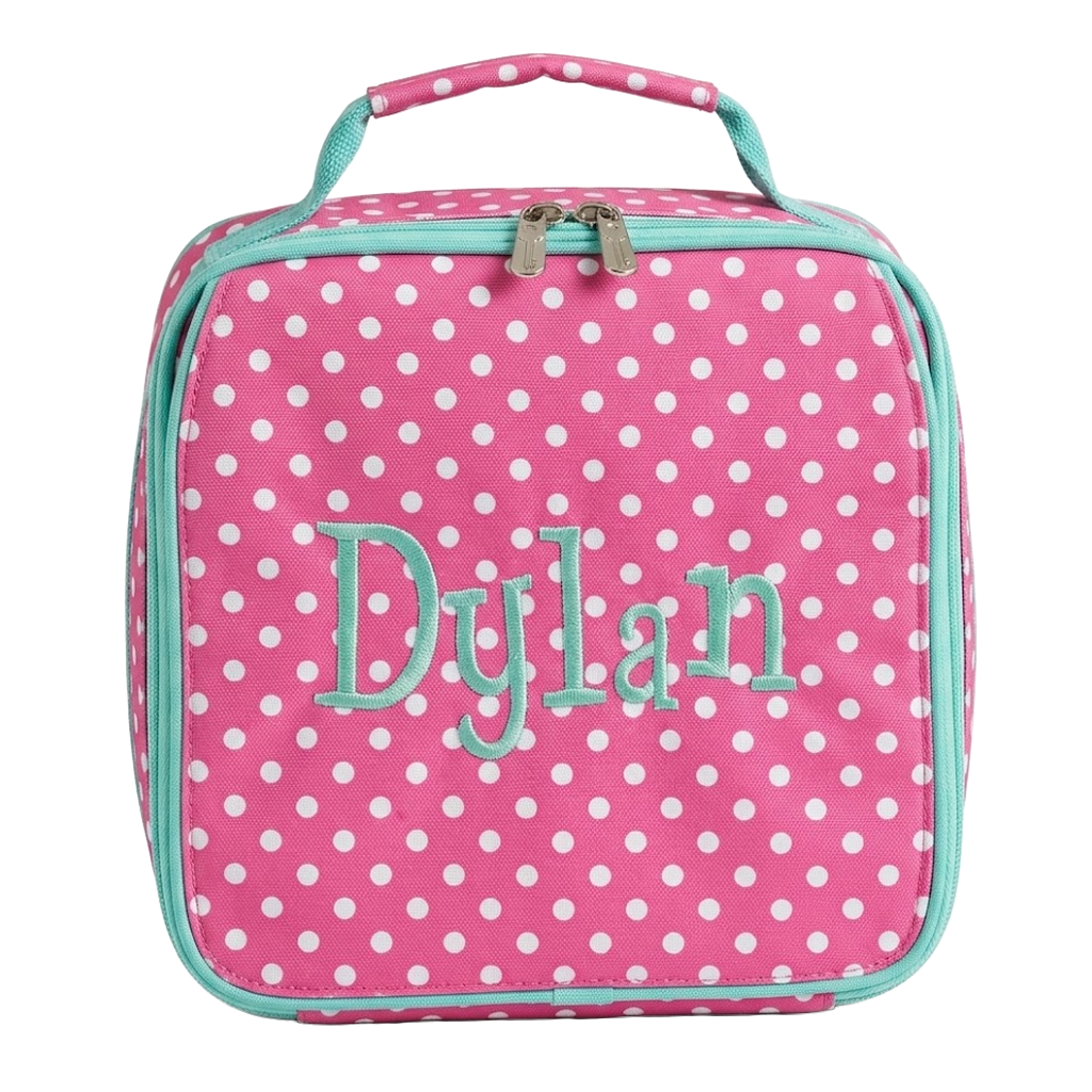 Pink Polka Dot Lunch Box - Kids
