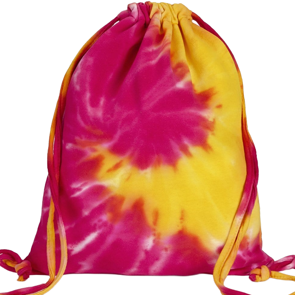 Tie Dye Drawstring Backpack Tote Bag