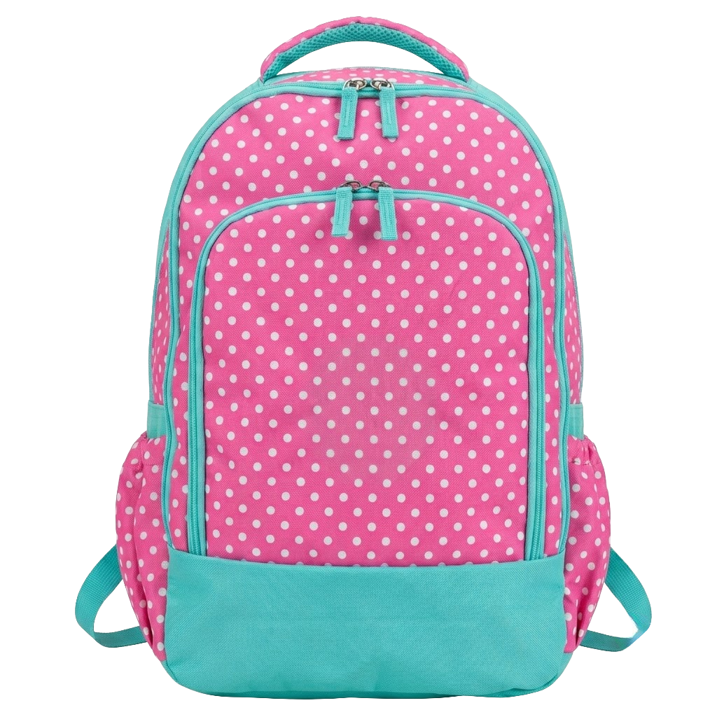 PINK Polka Dot Kids Backpack