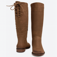 Boots W/Lace Up Back