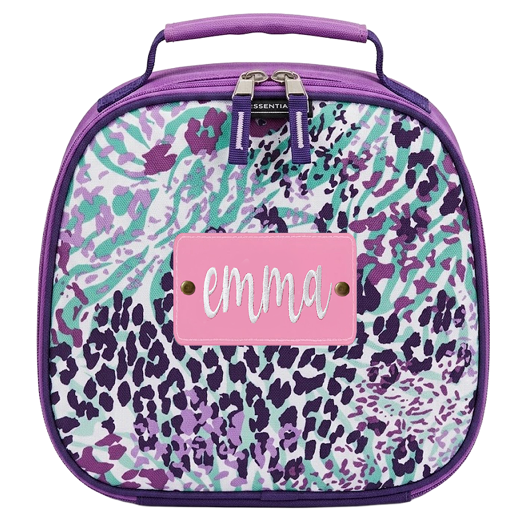 Purple & Mint Leopard Lunch Box