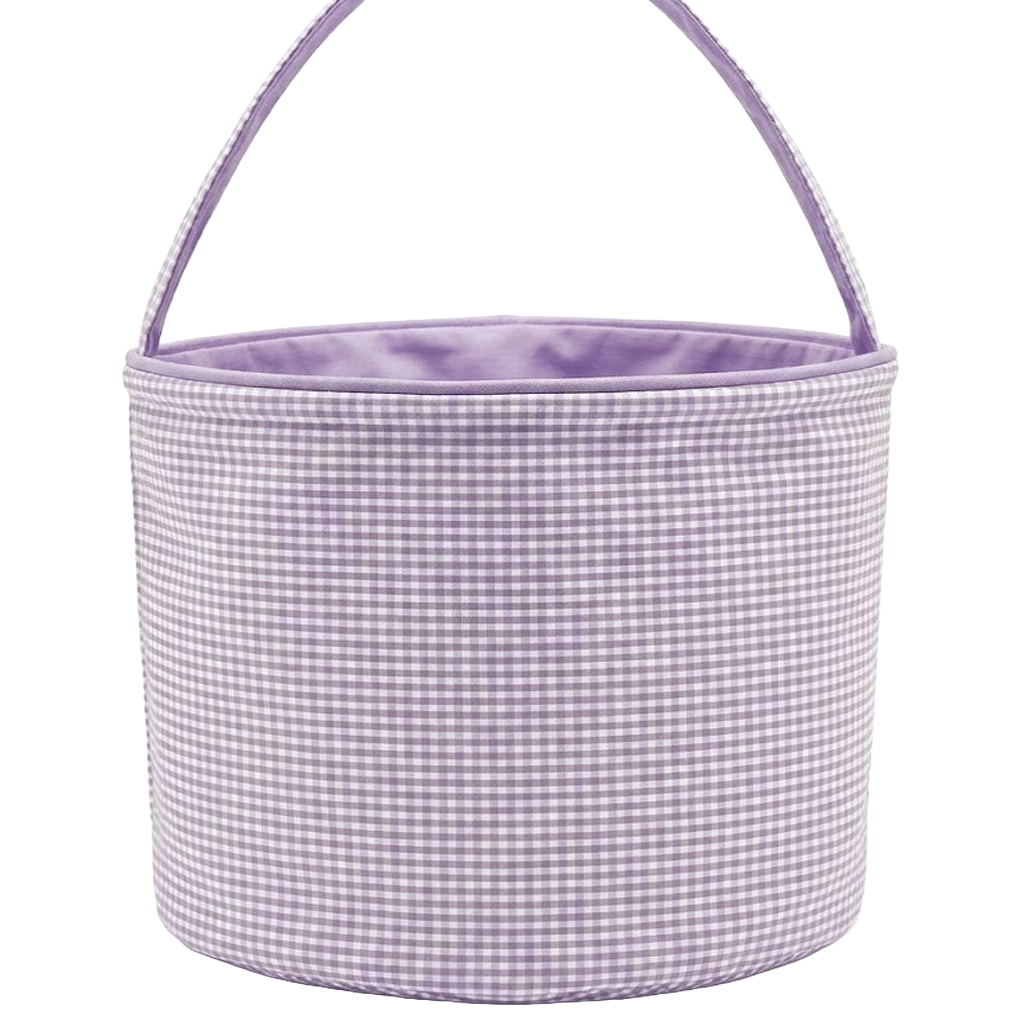 GINGHAM Easter Basket Bucket