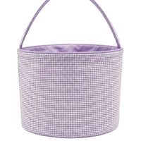 GINGHAM Easter Basket Bucket