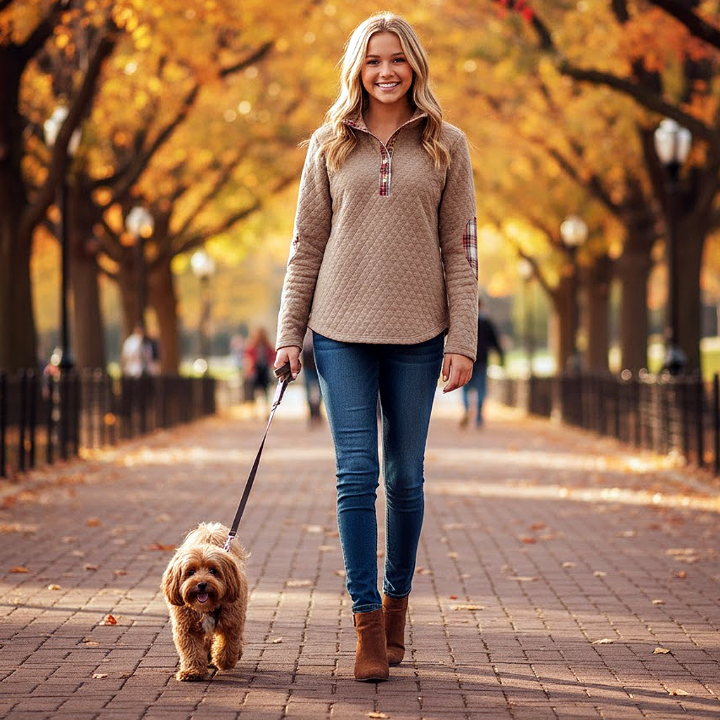 Quilted Sweatshirt