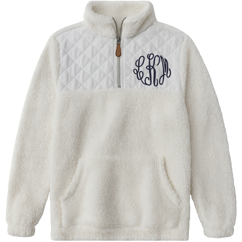 Quilted Sherpa Pullover