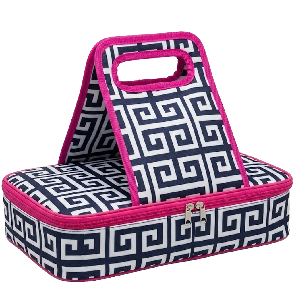 Rectangle GREEK KEY Casserole Carrier