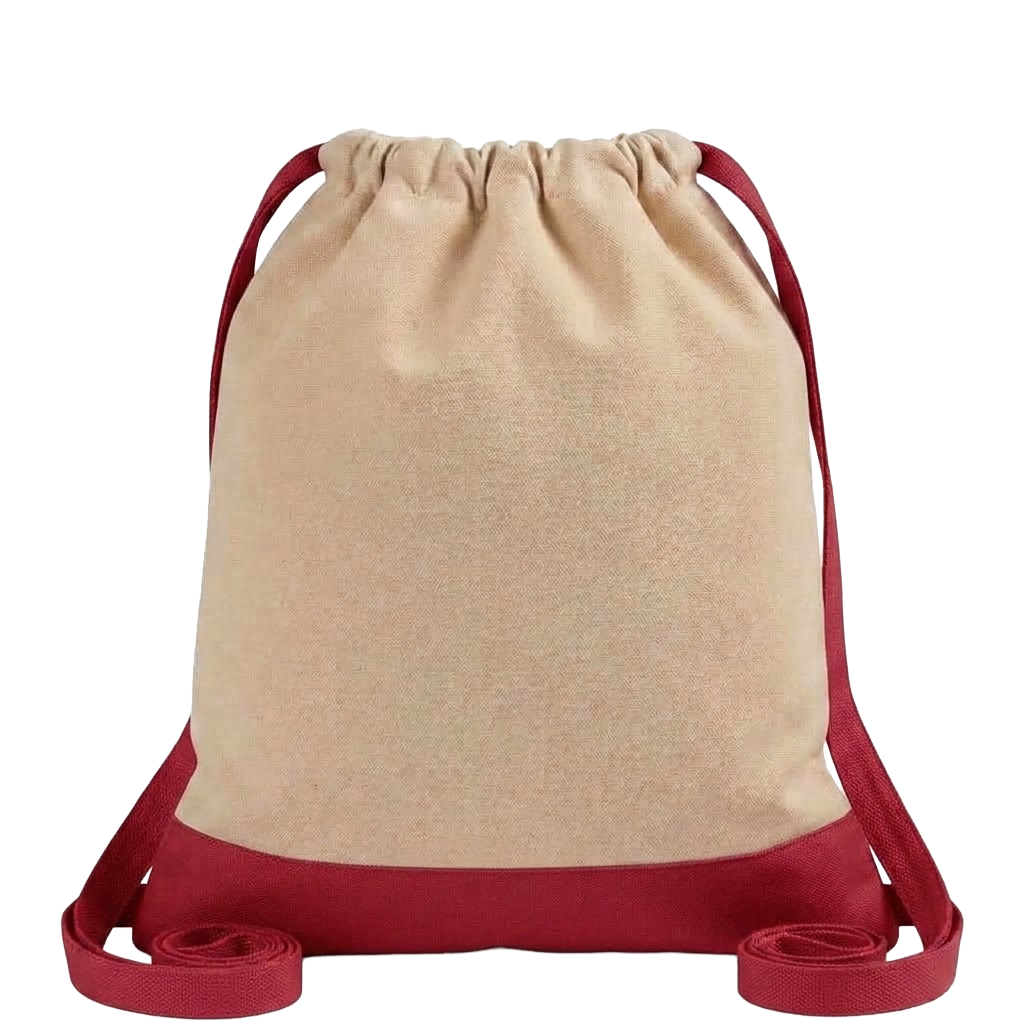 Two-Tone CINCH Canvas Backpack Tote