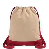 Two-Tone CINCH Canvas Backpack Tote