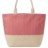 Nantucket STRIPE Canvas Tote Bag