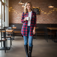 Overlay Plaid Shirt