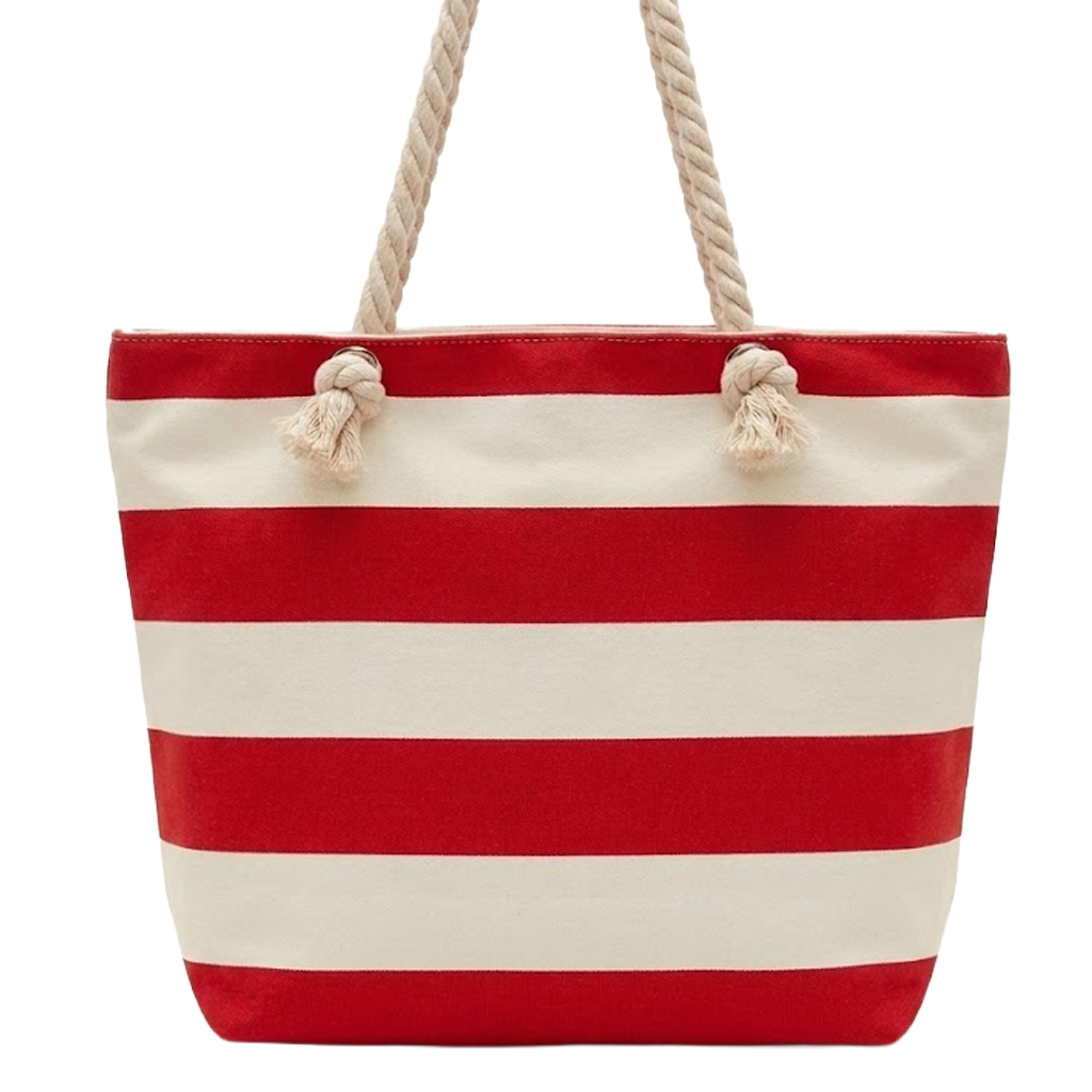 Cotton Cord Canvas Beach Tote