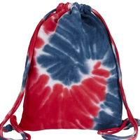 Tie Dye Drawstring Backpack Tote Bag