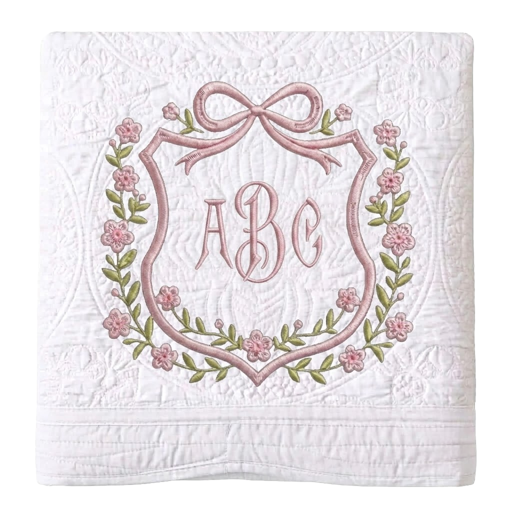 Quilted Heirloom Baby Blanket