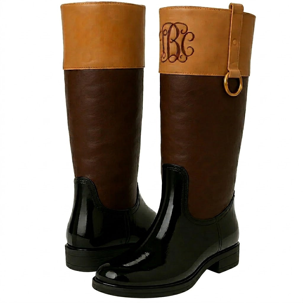 Two Tone Riding Boots