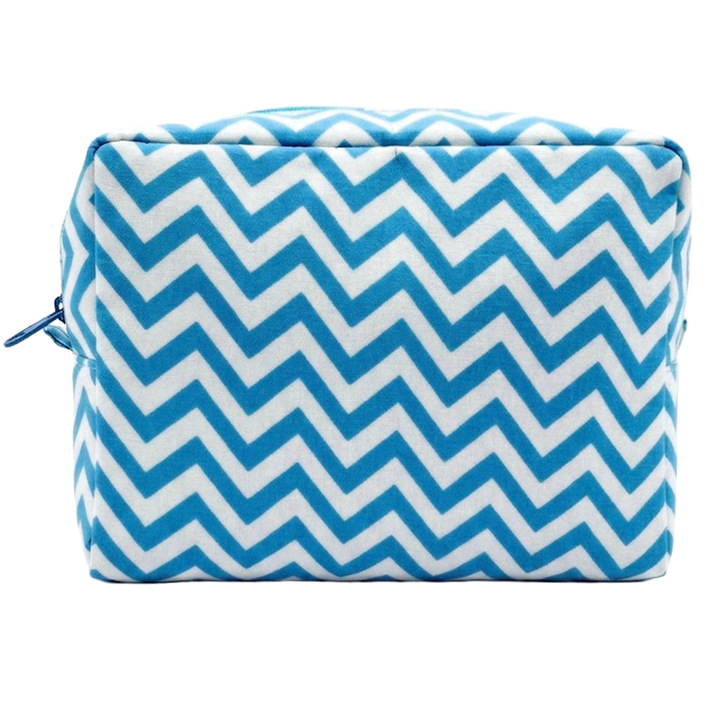 Large Makeup Bag - CHEVRON