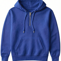 Quarter Zip Hoodie Sweatshirt