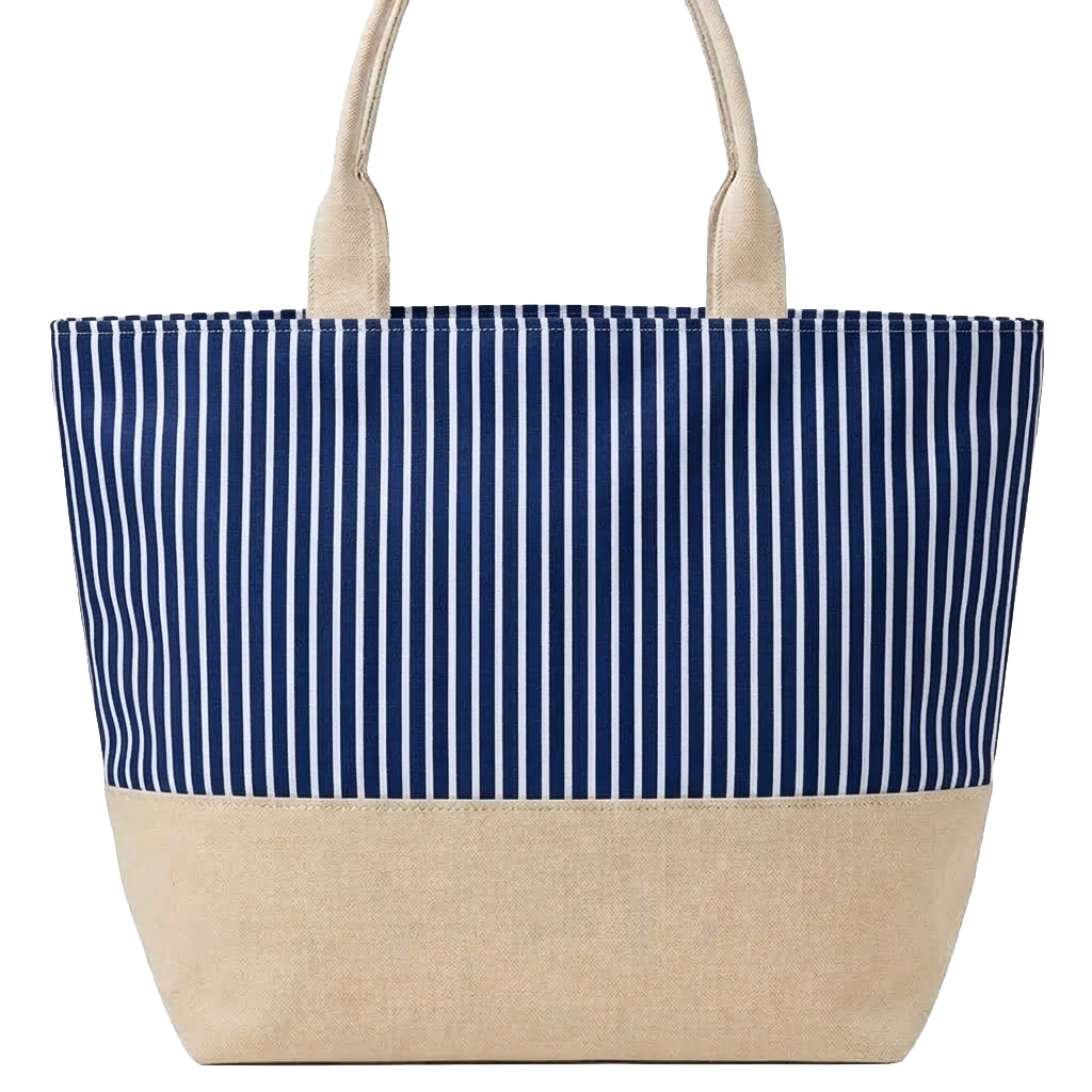 Nantucket STRIPE Canvas Tote Bag