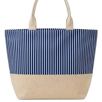 Nantucket STRIPE Canvas Tote Bag