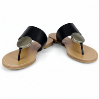 Black Flat Sandals