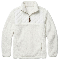 Quilted Sherpa Like Pullover