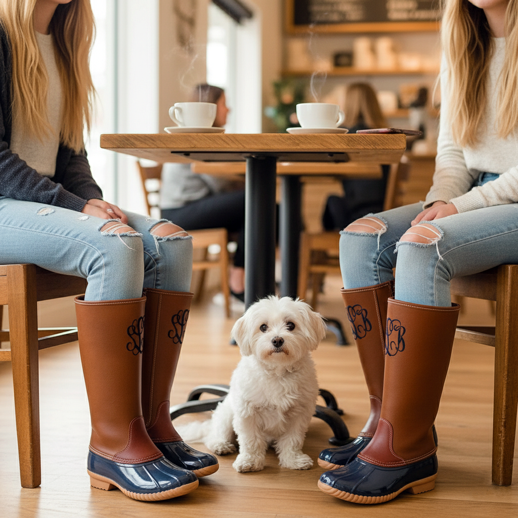 Chic Lace Up Duck Boots