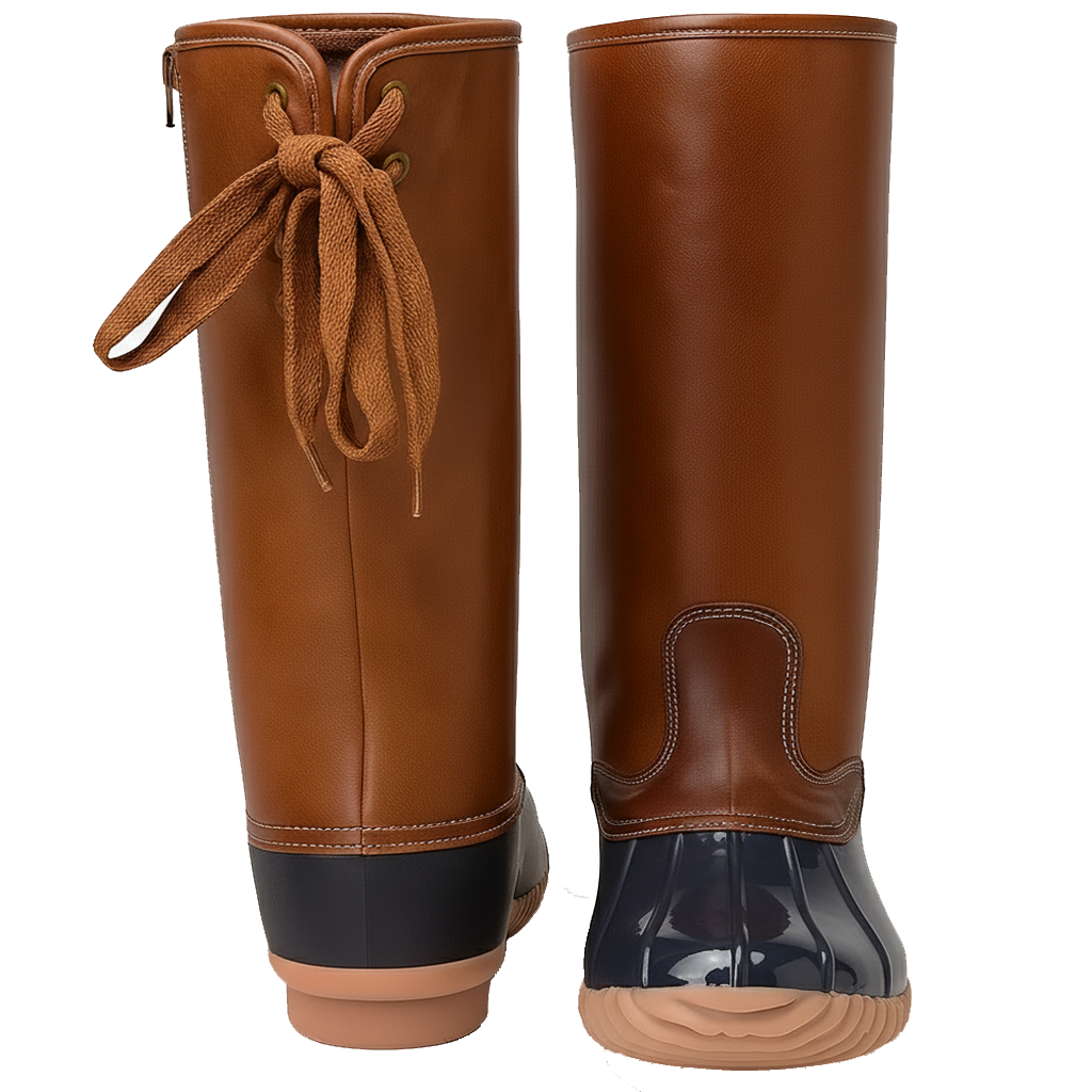 Chic Lace Up Duck Boots