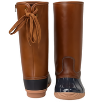 Chic Lace Up Duck Boots