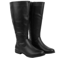 Knee High Riding Boots - BLACK