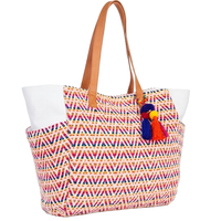 Tasseled Canvas Beach Tote