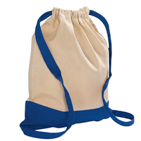 Two-Tone CINCH Canvas Backpack Tote