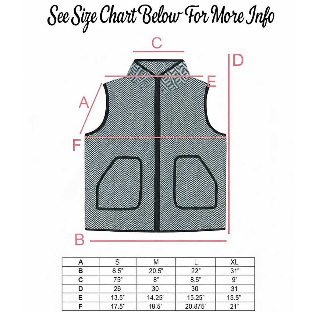 Harringbone Tweed Vest
