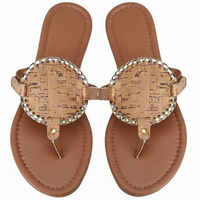 Medallion Cork Sandals