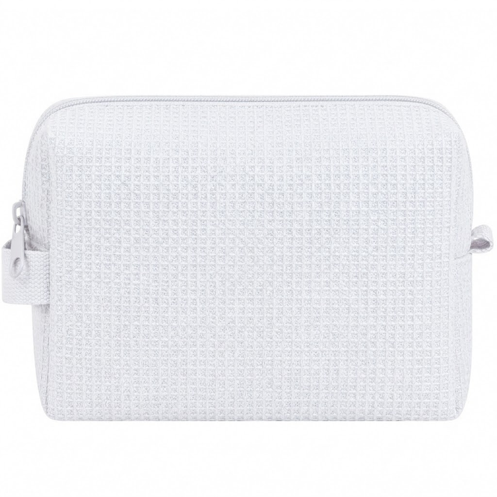 Waffle Weave Makeup Bag