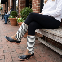 Stripe Duck Boots