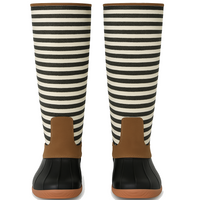 Stripe Duck Boots