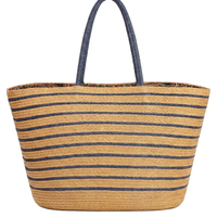 Large Stripe Beach Bag Tote