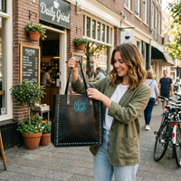 Turquoise Stud Shoulder Purse