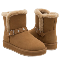 Studded Accent Slip On Ankle Boots