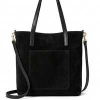 Suede Handbag w/Coin Purse