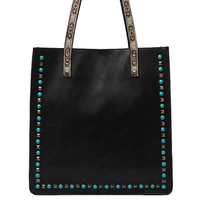 Turquoise Stud Shoulder Purse