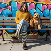 Stripe Duck Boots