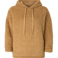 Longer Hooded Sherpa Pullover